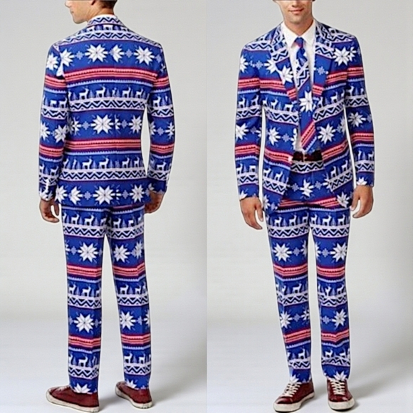 OppoSuits Other - OppoSuits The Rudolph Men's Christmas Suit 42